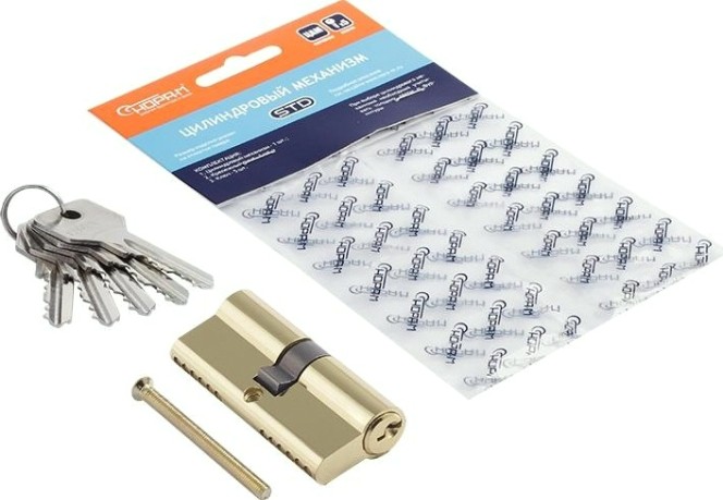 Личинка замка НОРА-М STD Z Л-70 (35-35) "Золото" [15280]