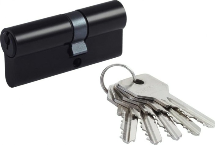 Личинка замка НОРА-М STD Z Л-70 (40-30) ассиметр. "Черная" [19009]