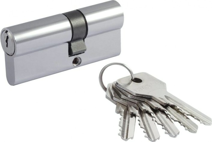 Личинка замка НОРА-М STD Z Л-70 (40-30) ассиметр. "Хром" [15330]