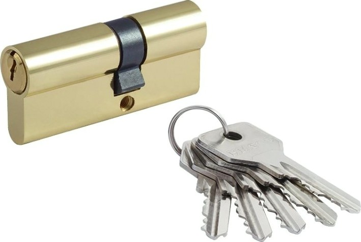 Личинка замка НОРА-М STD Z Л-70 (40-30) ассиметр. "Золото" [15329]