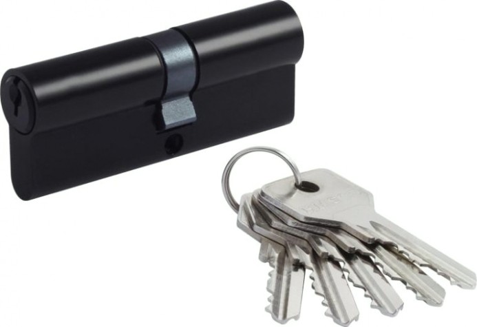 Личинка замка НОРА-М STD Z Л-80 (40-40) "Черная" [19010]