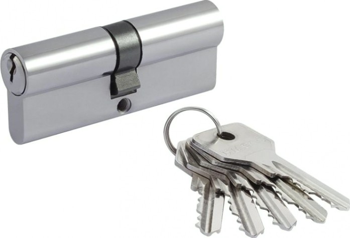 Личинка замка НОРА-М STD Z Л-80 (40-40) "Хром" [15283]