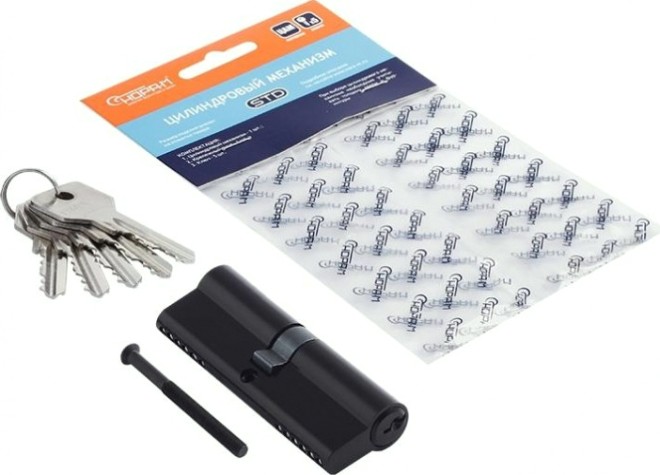 Личинка замка НОРА-М STD Z Л-90 (45-45) "Черная" [19011]