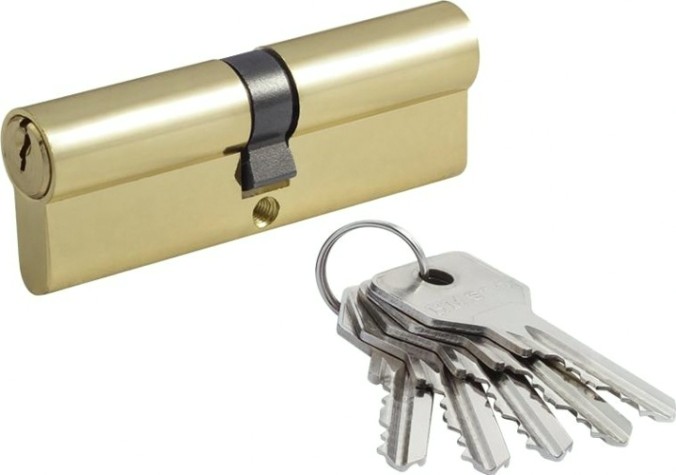 Личинка замка НОРА-М STD Z Л-90 (45-45) "Золото" [15333]