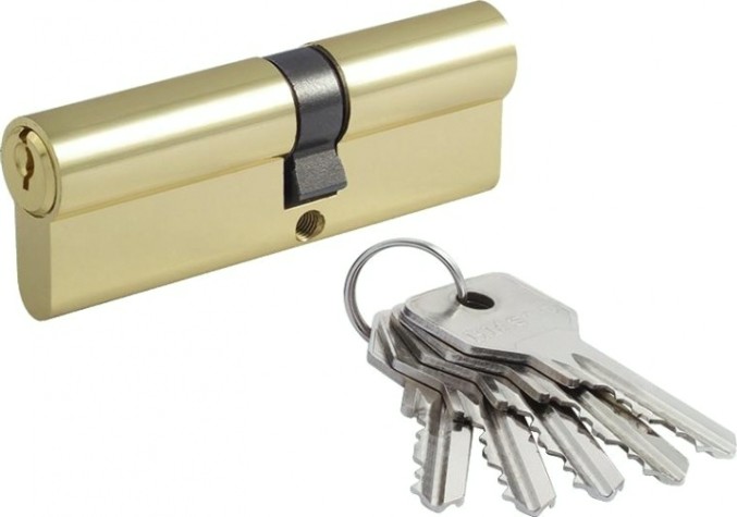Личинка замка НОРА-М STD Z Л-90 (50-40) ассиметр. "Золото" [15422]