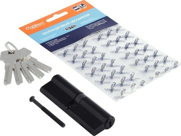 Личинка замка НОРА-М STD Z ЛП-100 (50-50) "Черная" [19102]