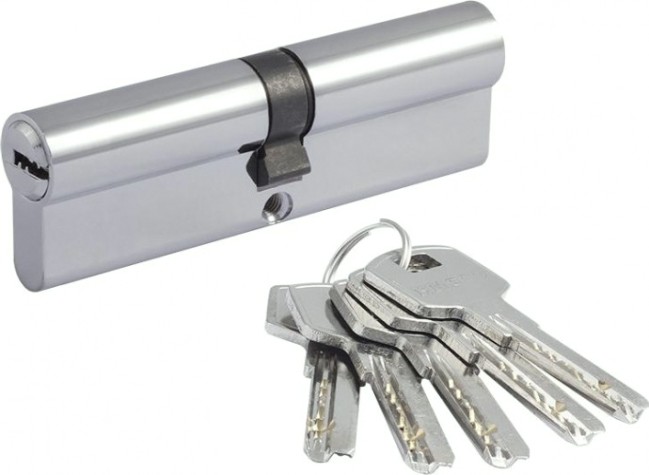 Личинка замка НОРА-М STD Z ЛП-100 (50-50) "Хром" [18902]