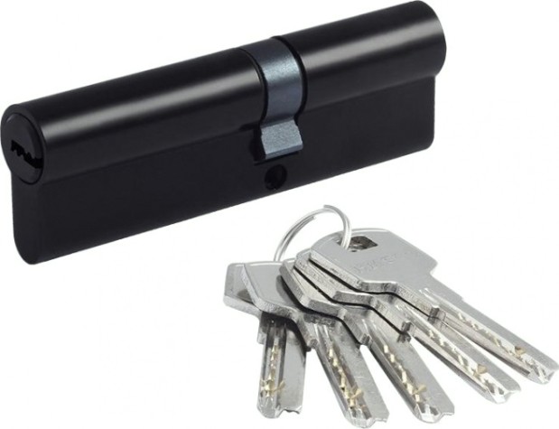 Личинка замка НОРА-М STD Z ЛП-110 (60-50) ассиметр. "Черная" [19107]