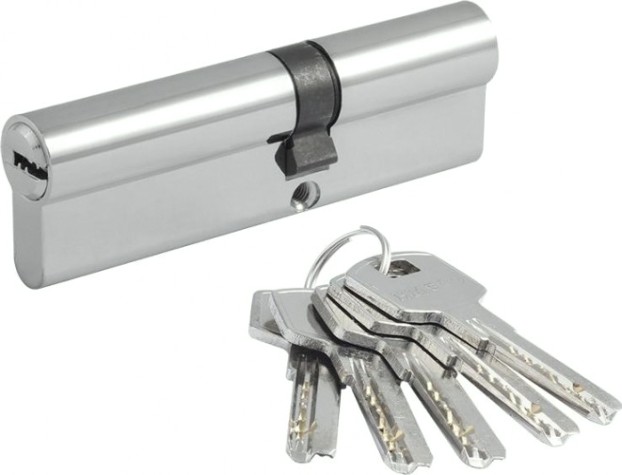 Личинка замка НОРА-М STD Z ЛП-110 (60-50) ассиметр. "Хром" [19106]