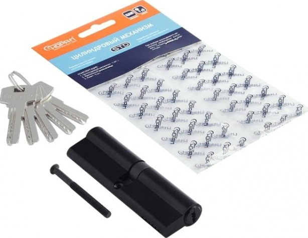 Личинка замка НОРА-М STD Z ЛП-120 (60-60) "Черная" [19109]