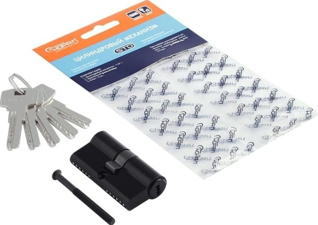 Личинка замка НОРА-М STD Z ЛП-60 (30-30) "Черная" [18967]