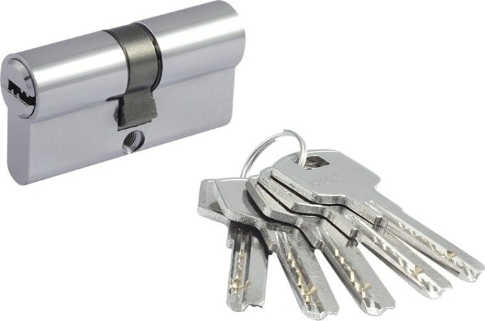 Личинка замка НОРА-М STD Z ЛП-60 (30-30) "Хром" [16101]