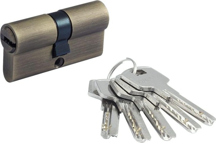 Личинка замка НОРА-М STD Z ЛП-60 (30-30) "Старая бронза" [18503]