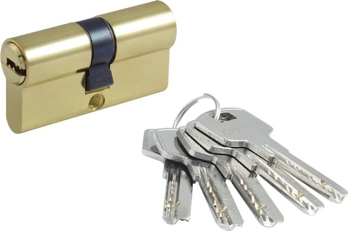 Личинка замка НОРА-М STD Z ЛП-60 (30-30) "Золото" [16100]