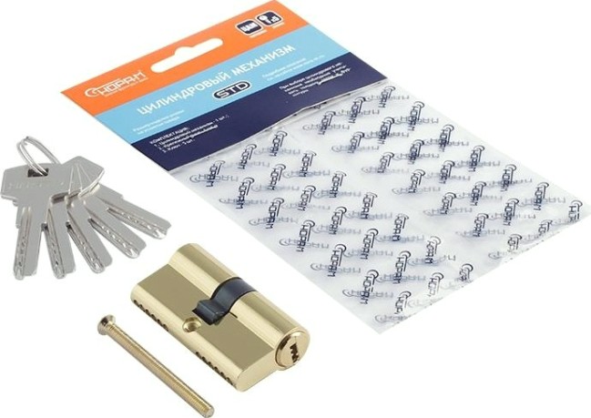 Личинка замка НОРА-М STD Z ЛП-60 (30-30) "Золото" [16100]