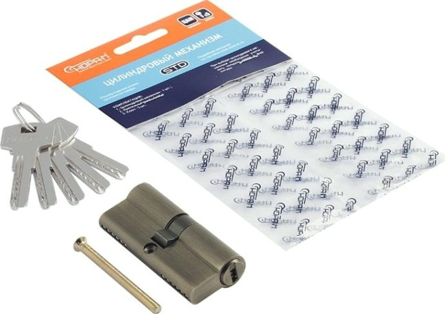 Личинка замка НОРА-М STD Z ЛП-70 (35-35) "Старая бронза" [18593]