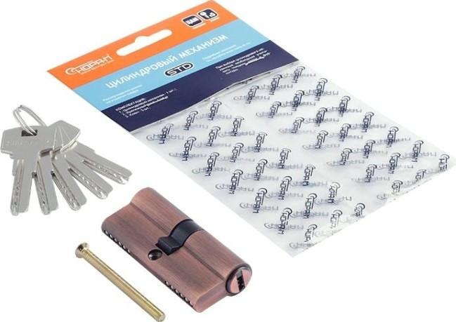 Личинка замка НОРА-М STD Z ЛП-70 (35-35) "Старая медь" [18594]