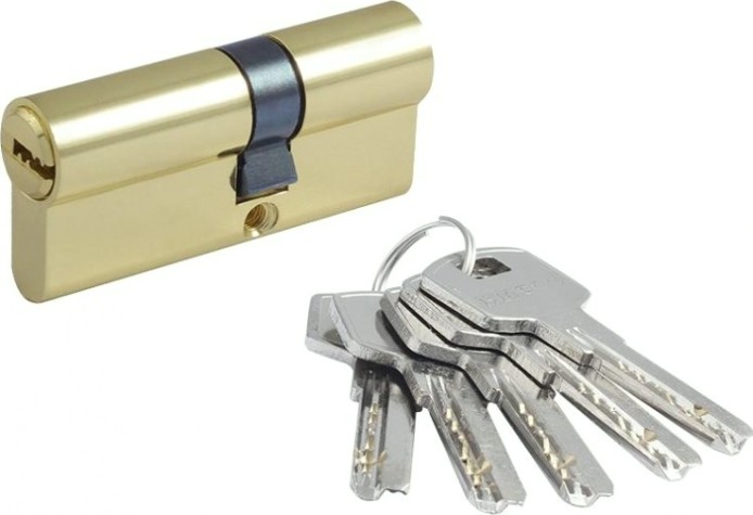 Личинка замка НОРА-М STD Z ЛП-70 (40-30) ассиметр. "Золото" [18414]