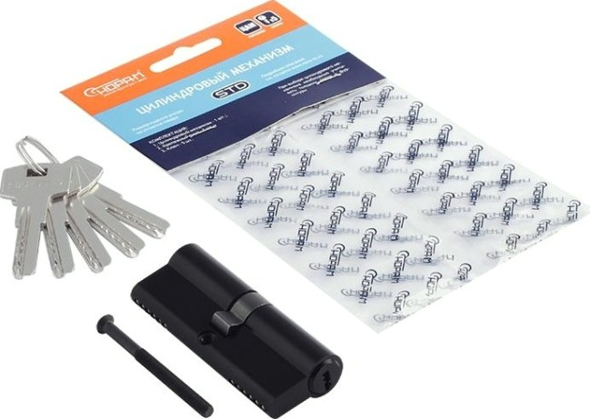 Личинка замка НОРА-М STD Z ЛП-80 (40-40) "Черная" [18900]