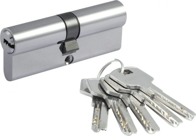 Личинка замка НОРА-М STD Z ЛП-80 (40-40) "Хром" [15531]