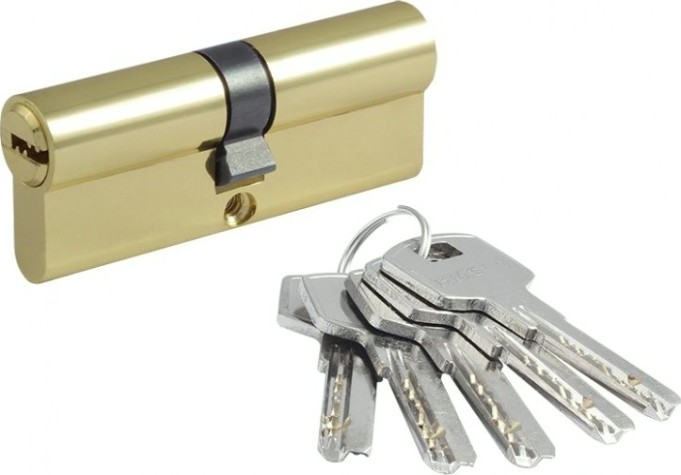 Личинка замка НОРА-М STD Z ЛП-80 (40-40) "Золото" [15516]