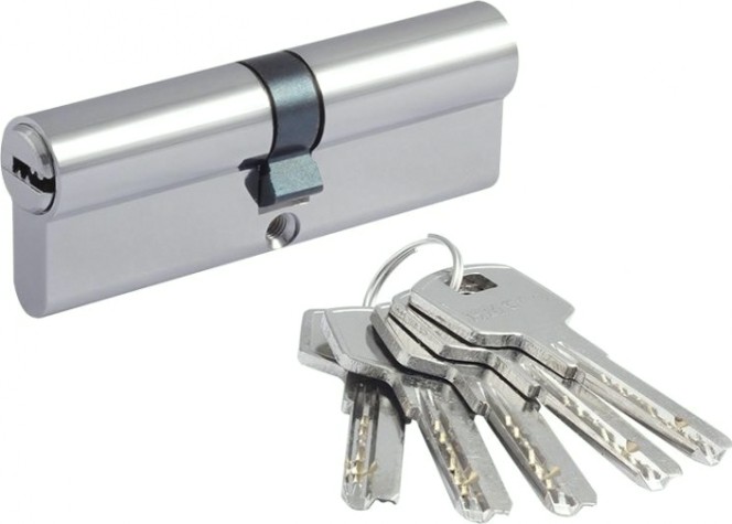 Личинка замка НОРА-М STD Z ЛП-90 (45-45) "Хром" [15548]