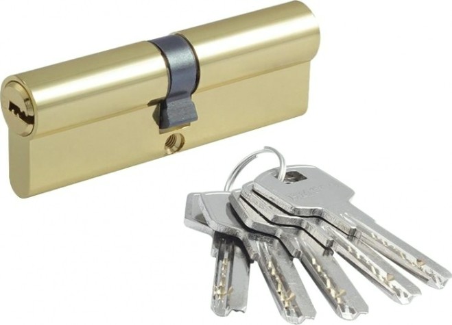 Личинка замка НОРА-М STD Z ЛП-90 (45-45) "Золото" [16076]