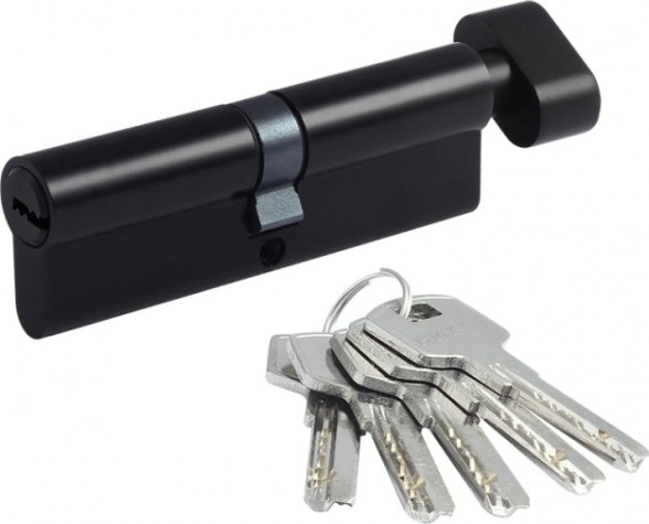 Личинка замка НОРА-М STD Z ЛПВ-100 (50-50) с вертушкой "Черная" [19103]