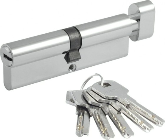 Личинка замка НОРА-М STD Z ЛПВ-110 (55-55) с вертушкой "Хром" [19110]