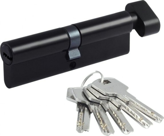 Личинка замка НОРА-М STD Z ЛПВ-120 (60-60) с вертушкой "Черная" [19115]