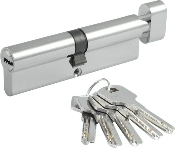 Личинка замка НОРА-М STD Z ЛПВ-120 (60-60) с вертушкой "Хром" [19114]