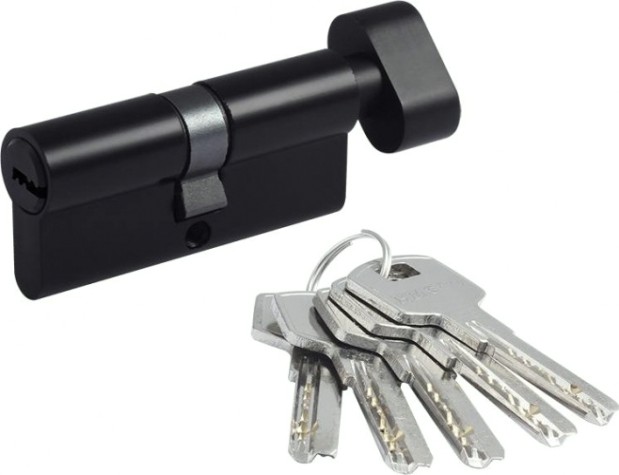 Личинка замка НОРА-М STD Z ЛПВ-70 (35-35) с вертушкой "Черная" [18970]