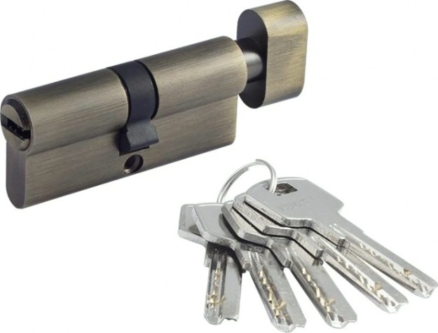 Личинка замка НОРА-М STD Z ЛПВ-70 (35-35) с вертушкой "Старая бронза" [18669]