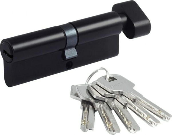 Личинка замка НОРА-М STD Z ЛПВ-90 (45-45) с вертушкой "Черная" [18904]