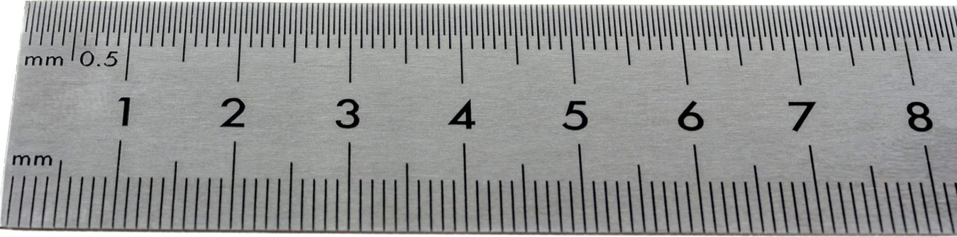 Линейка Biber 40163 400мм нерж. сталь, двухсторонняя шкала [тов-172037]