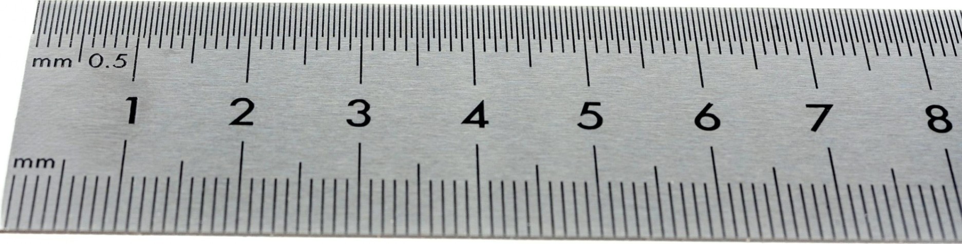 Линейка Biber 40164 500мм нерж. сталь, двухсторонняя шкала [тов-172038]