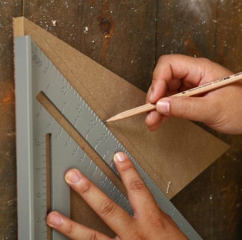 Линейка DEKO DKM305-430-305 алюминиевая треугольная [041-0261]