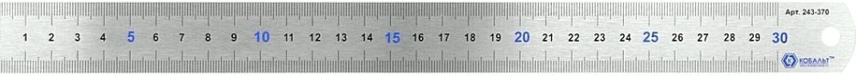 Линейка Кобальт 243-370 300 × 28 × 0.7 мм, нерж.сталь Линейка Кобальт 243-370 300 × 28 × 0.7 мм, нерж.сталь
