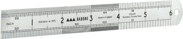 Линейка металлическая STANLEY 150 мм 0-35-400 [0-35-400]
