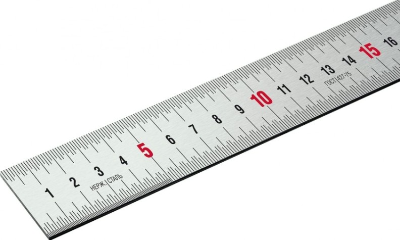 Линейка металлическая ЗУБР Про-20 усиленная, нержавеющая [34280-020]