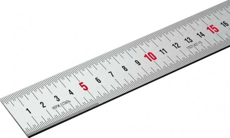 Линейка металлическая ЗУБР Про-30 0,30 м, усиленная нержавеющая [34280-030]