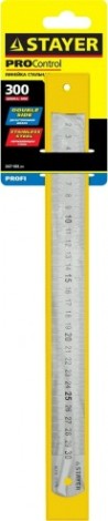 Линейка STAYER PROFI нержавеющая, двухсторонняя гравированная шкала, 0, [3427-030_z01]
