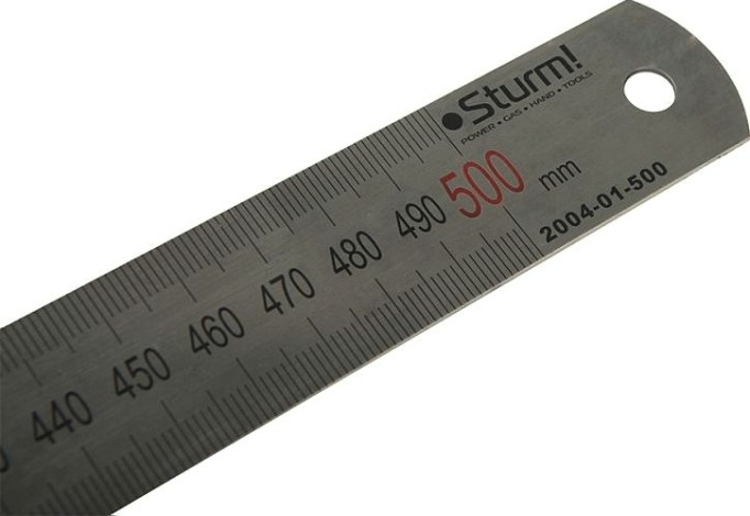 Линейка Sturm 2040-01-500 металлическая антикор. покрытие 500 мм Линейка Sturm 2040-01-500 металлическая антикор. покрытие 500 мм