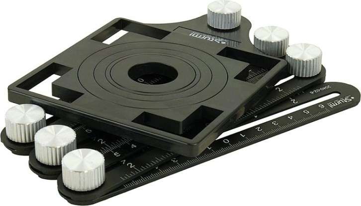 Линейка Sturm 2040-02-6 многофункциональная 6 частей + направляющая для ко