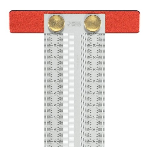 Линейка WOODWORK RUL-20T разметочная Т-образная 200 мм Линейка WOODWORK RUL-20T разметочная Т-образная 200 мм