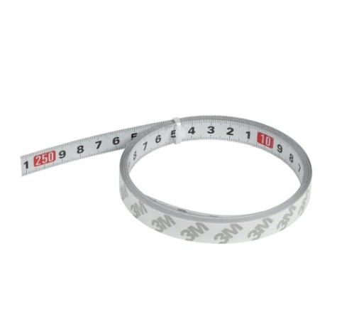 Линейка WOODWORK RUL-25G самоклеящаяся с метрической шкалой, 2,5 м