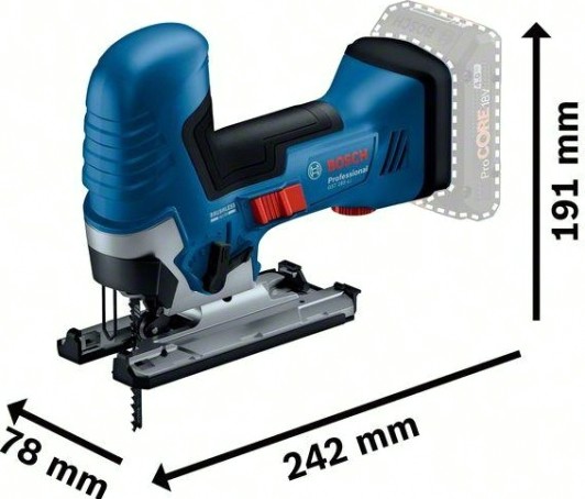 Лобзик аккумуляторный BOSCH GST 185-LI без АКБ и ЗУ [06015B2021] Грибовидная рукоятка