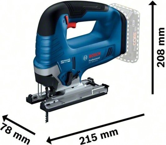 Лобзик аккумуляторный BOSCH GST 185-LI без АКБ и ЗУ [06015B3021] Скобовидная рукоятка