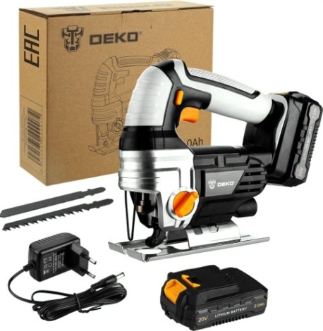 Лобзик аккумуляторный DEKO DKJS20 20в 2*2.0ач [063-4211]