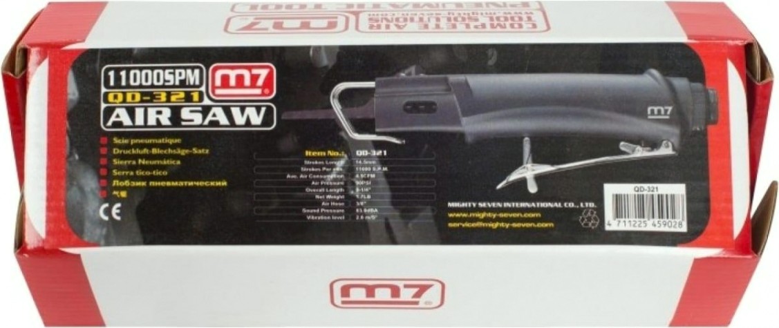 Лобзик пневматический MIGHTY SEVEN QD-321 14,5 мм ход полотна, 11000 ход/мин